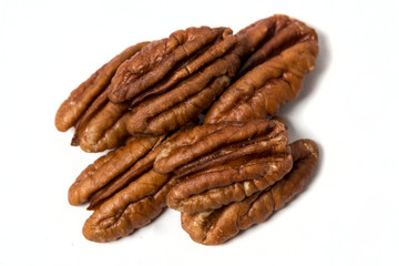 Pecan isolated on white
