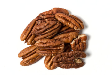Pecan isolated on white