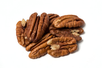 Pecan isolated on white