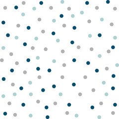 Seamless polka dots in vector design