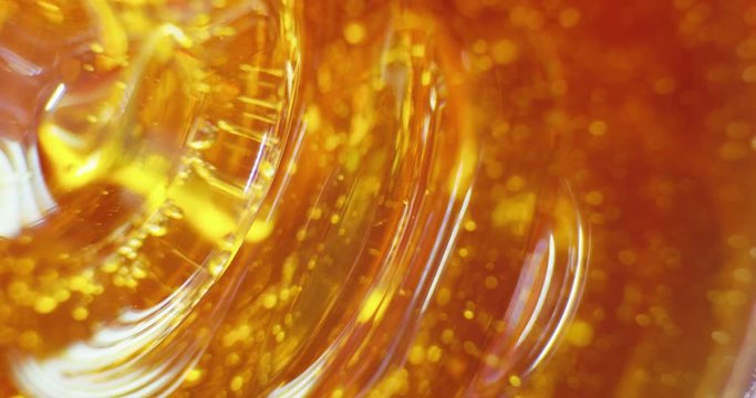 Honey comb macro Honey, bees, apiary. 4K
