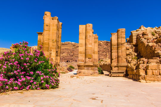 Colonnaded Street Entrance Petra