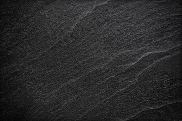 Naklejka premium Dark grey black slate background or texture.