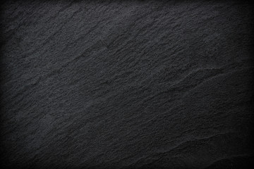 Fototapeta premium Dark grey black slate background or texture.