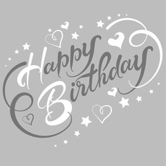 Obraz premium Happy Birthday, Greeting Card