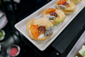 Small cakes and bakery
