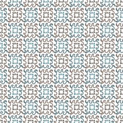 Pattern of colored wavy lines