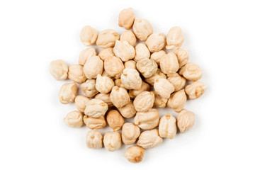 Garbanzo bean isolated on white background