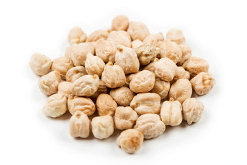 Garbanzo bean isolated on white background