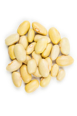 Mayocoba bean isolated on white background