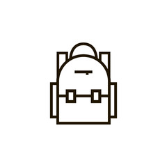 School bag icon. School bag sign.