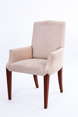 brown chair on white background