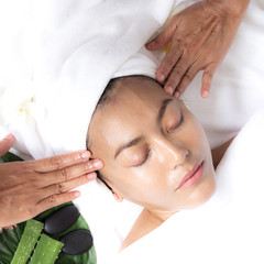 Fototapeta na wymiar Spa Massage can in lifting the skin and makes it firmer. Wrinkle