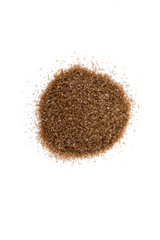 Hickory smoked salt isolated on white background