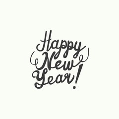 Happy New Year 2016 Vector illustration with hand lettering