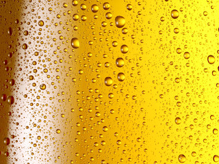 Misted glass of beer.