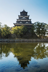 Fototapeta na wymiar Hiroshima Castle in Hiroshima, Japan
