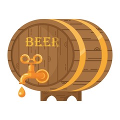 vector beer barrel