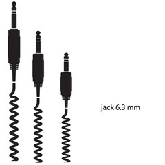 jack a cable on  white background © byvivik89