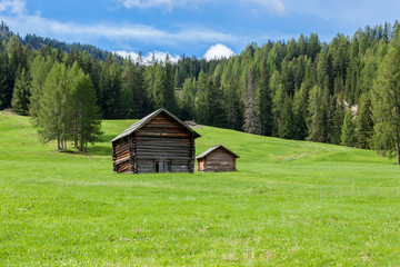 Landscape view of Unesco World Heritage site Dolomiti, Alta Badia, Italy - 120059611