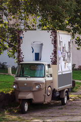 Coffee on wheels.