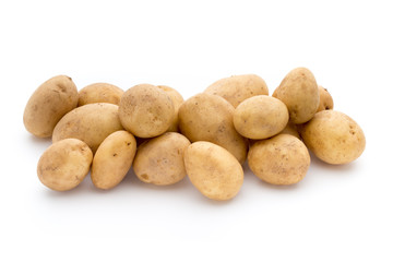 New potato isolated on white background.