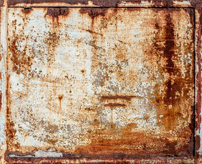 Fototapety  rusty metal panel