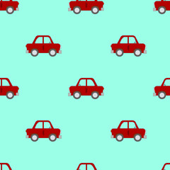 Seamless pattern of children's car