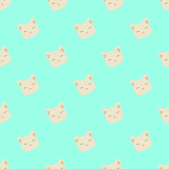 seamless pattern kittens