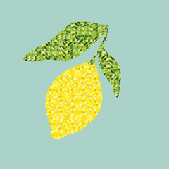 seamless mosaic pattern lemons