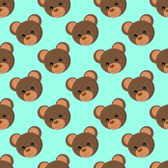 seamless bear pattern