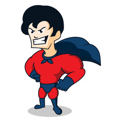 Super Hero Kids Illustration