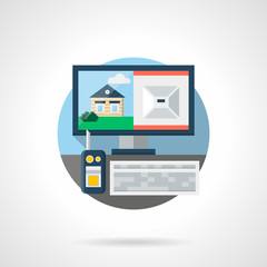 Security technology color detailed vector icon