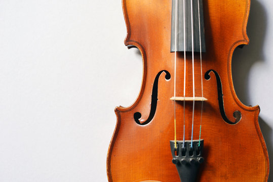 Kids Violine on white background with shadow