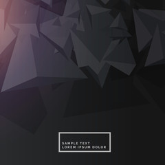 Fototapeta premium black background with abstract polygon shapes