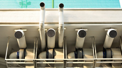Ventilation pipes of the air-conditioning system, Industrial air-conditioning