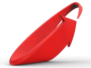 Allow. 3D illustration. 3D CG.