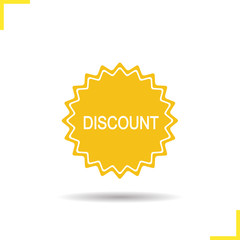 Discount yellow sticker icon