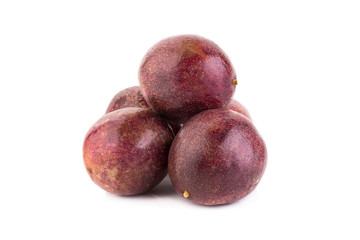 Passion fruit isolated on white background