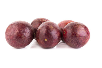 Passion fruit isolated on white background