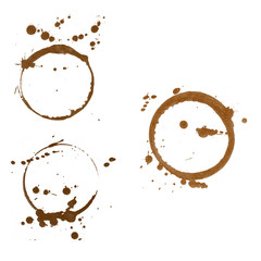different coffee stains