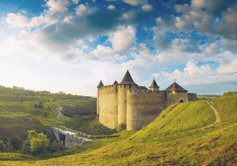 Castle in a sunset light