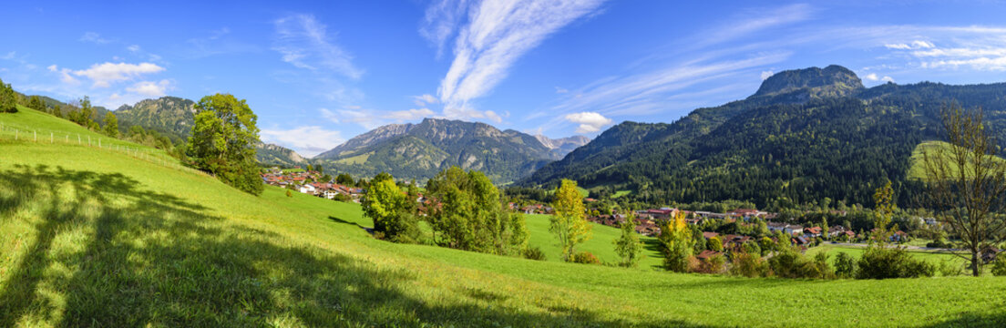Ostrachtal bei Vorderhindelang im Oberallg&auml;u