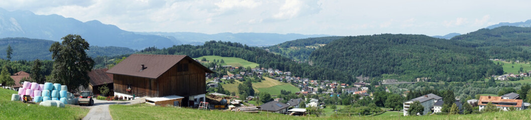 Fototapeta na wymiar Village in Lichtenstein