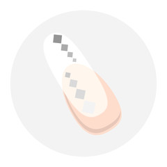 Nageldesign mit Quadrat