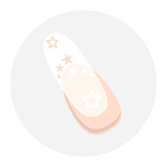 Nageldesign mit Sterne