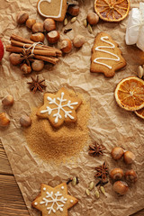 baking christmas cookies