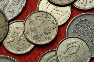 Coins of Spain. Camino de Santiago