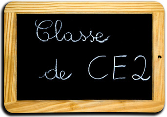 Ardoise "Classe de CE2"