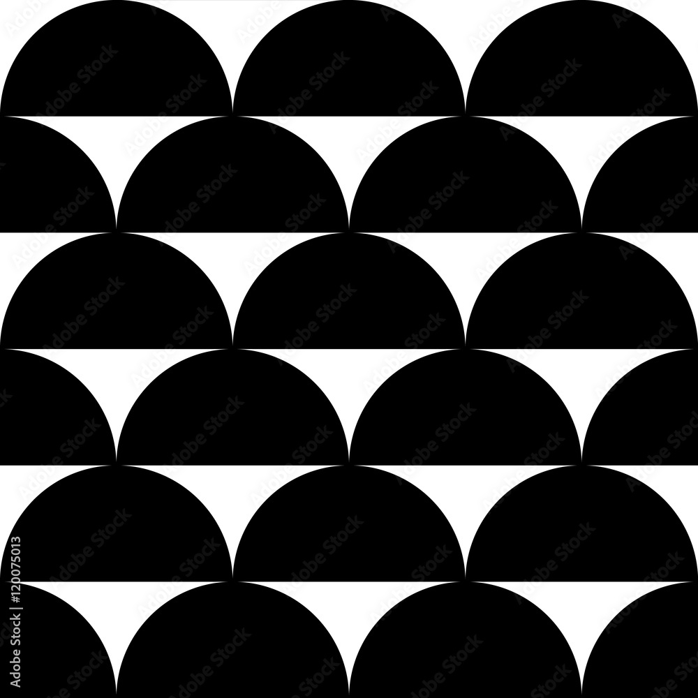 Poster geometric black and white pattern / background. seamlessly repea